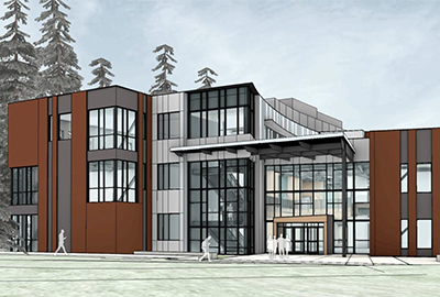 Rendering of Pierce College Puyallup's STEM Building