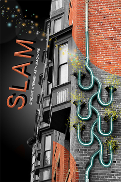 2024 slam cover featuring photograph of brick building with water spouts