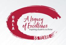 A Legacy of Excellence Inspiring Students to Thrive Gala logo